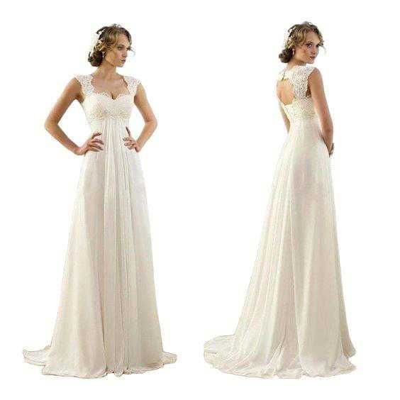 Suknia ślubna #25 ciążowa z podniesionym stanem rozmiar 42 XL