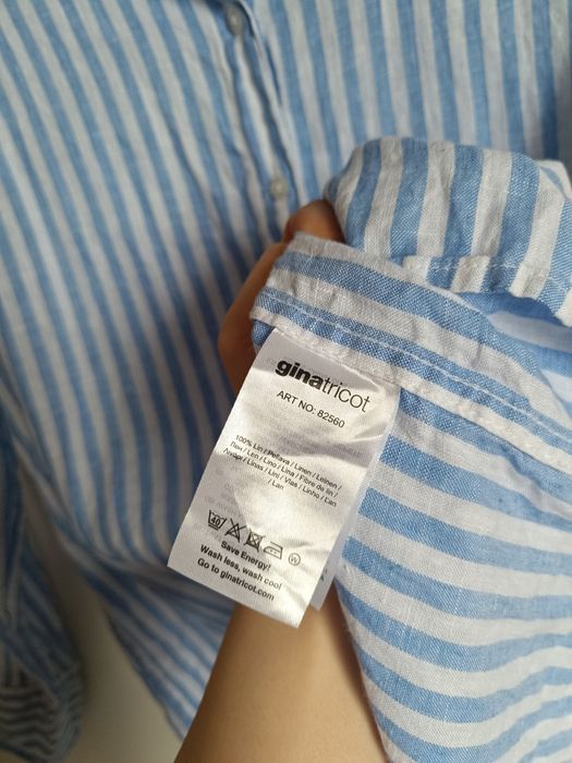 Koszula lniana 100% len Gina Tricot rozmiar 38