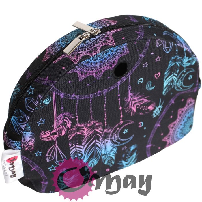 Czarny organizer do OBAG MOON LIGHT łapacze kolorowe 2 kieszenie OMAY