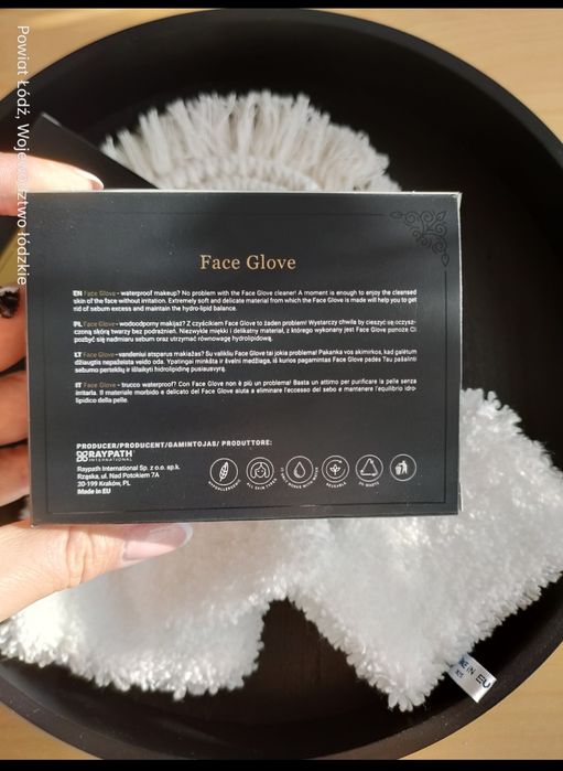 Face glove duo 2 szt Raypath nowe