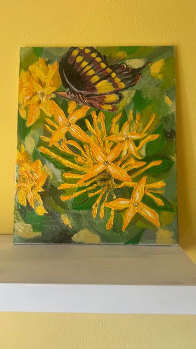 Quadros decorativos artesanais. Pintura em relevo 40x50 cm