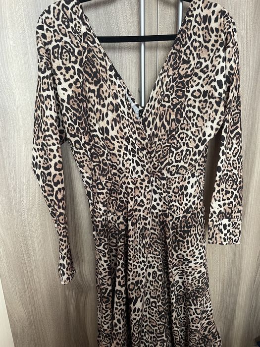 Sukienka MIDI rozm. 8 ASOS pantera