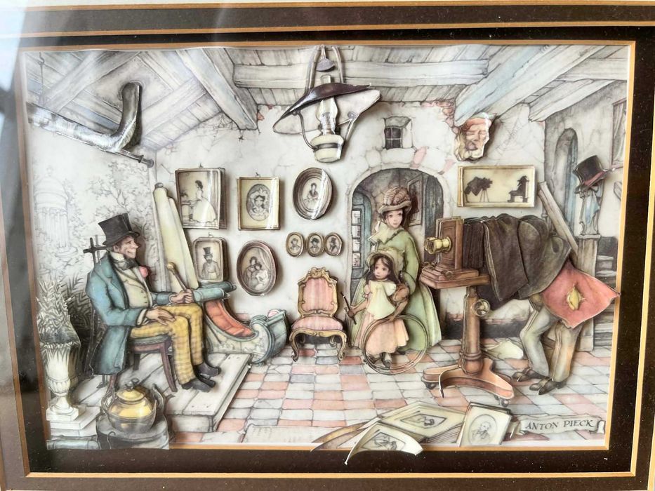 Obraz 3D Anton Pieck Studio Fotograficzne Vintage Shadowbox