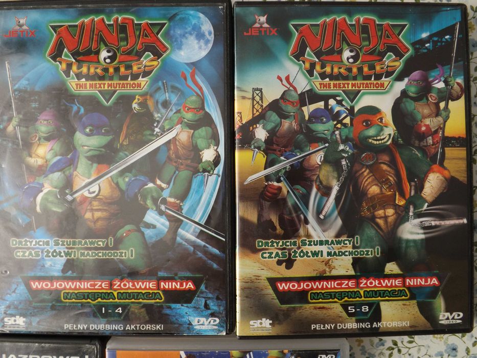 Żółwie Ninja bajki, filmy dvd vcd