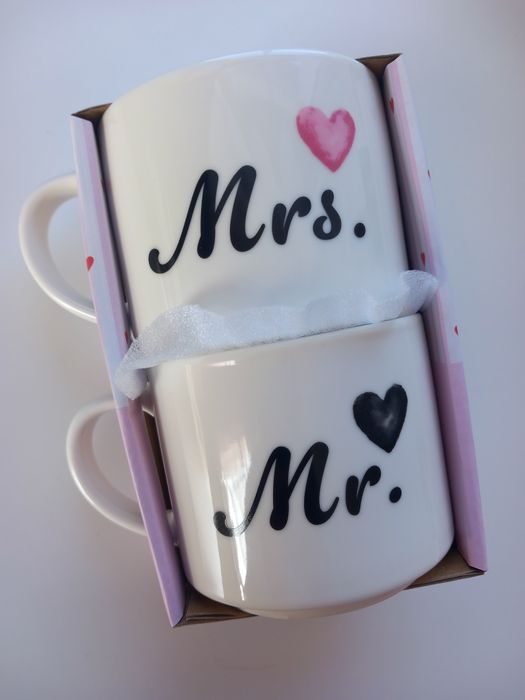 Kubki Mr&Mrs 2 sztuki