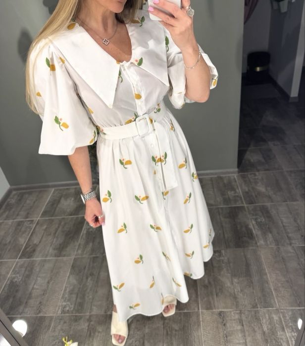 сукня міді лимони