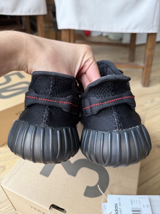 Adidas Yeezy Boost 350 V2 Bred buty sneakersy czarne niskie 45 1/3