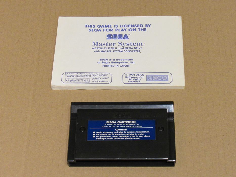 Jogo Sega Master System Super Kick Off completo (#1)