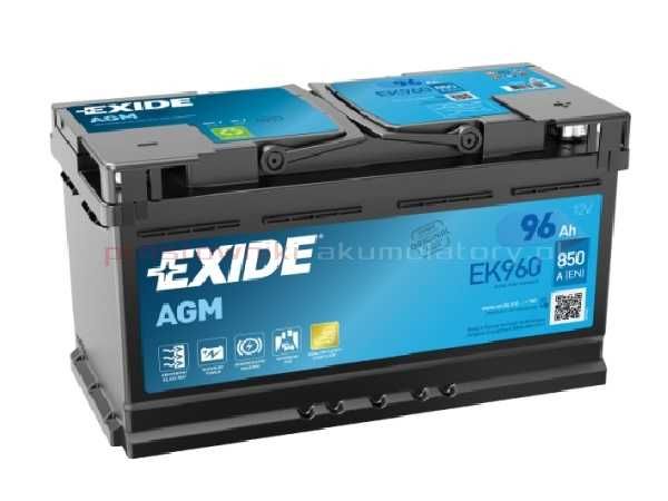 Akumulator EXIDE 96ah 850a AGM EK960 ul. Fordońska 443