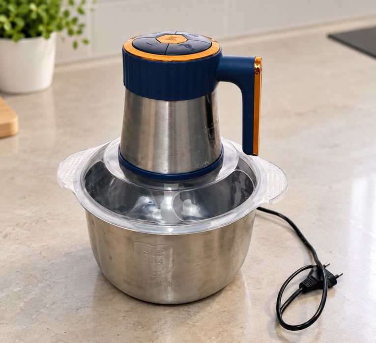 Picadora elétrica 500W em inox – 6 lâminas – AT-030