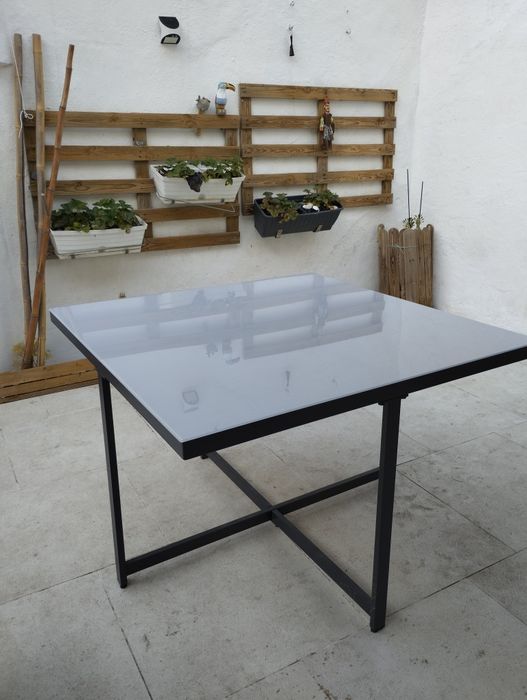 Mesa de jardim refeição NATERIAL COMPASS CINZA ESCURO