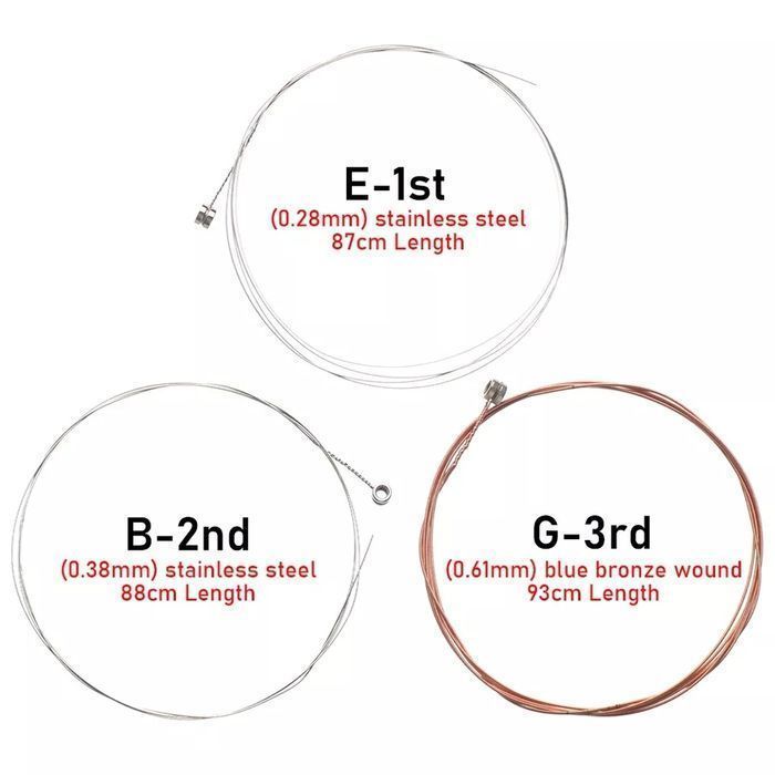 Струны для акустической гитары поштучно (1,2,3,4,5) (сталь)