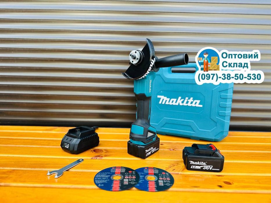 Акамуляторна Болгарка Makita DGA 554 36V8Ah Безщіткова УШМ 8500об/хв