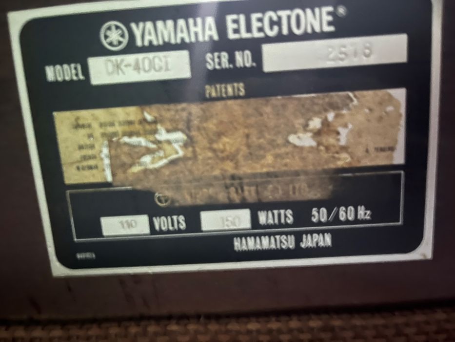 Órgão Yamaha Electone