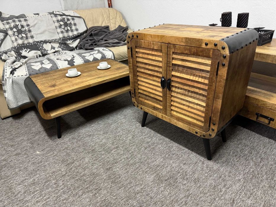 Wyjatkowa szafka komoda szafeczka boczna nocna styl kolonialny F-vat