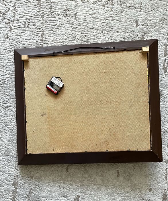 Zegar na ścianę obraz brązowy