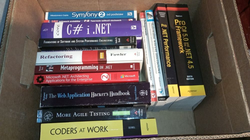 Duży zestaw książek dla programistów- informatyka, programowanie
