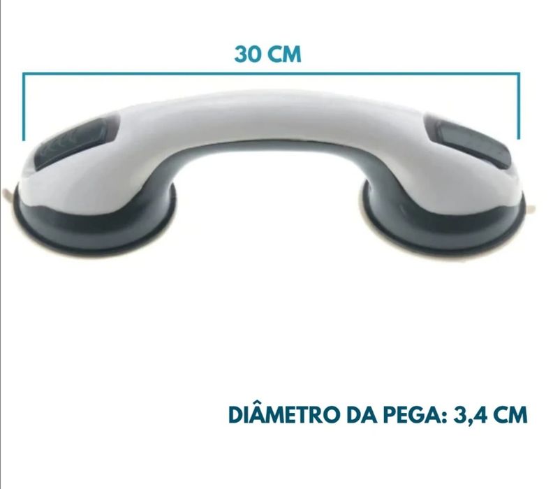 Suporte /barra de apoio chuveiro banheira de ventosa S/ furos