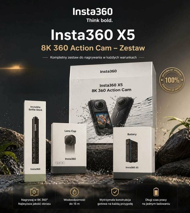 Insta360 X5 zestaw