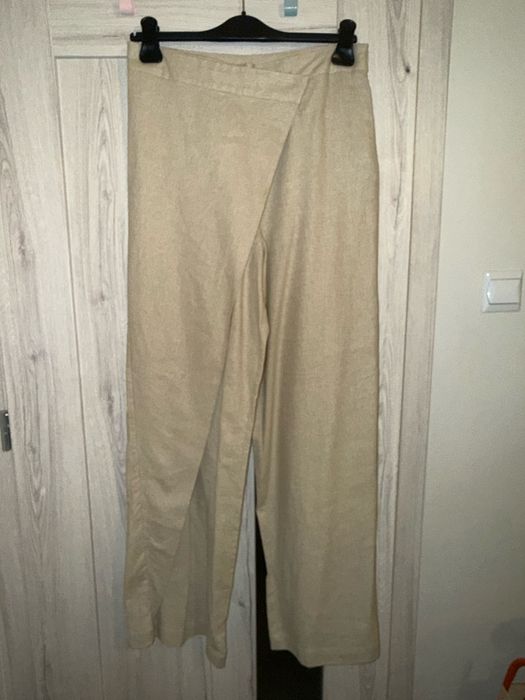 Spodnie Zara len-wiskoza rozm.38