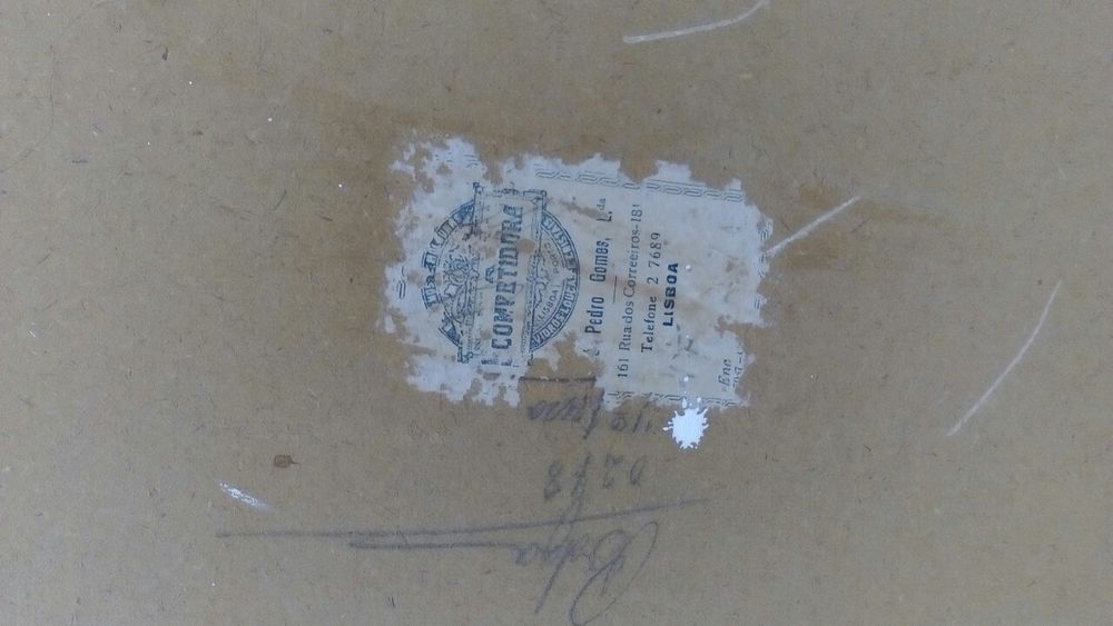 Foto retrato época c pintura a mão com + 100 anos original vendo troco