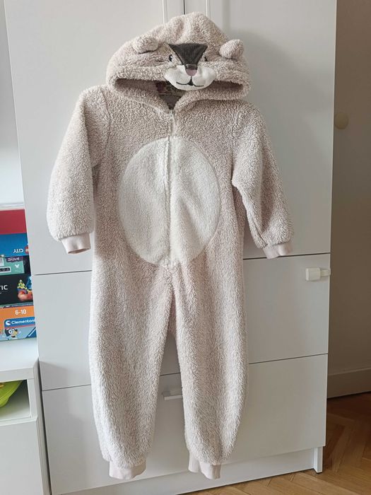 strój misia na karnawał bal przebierańców beżowy miś Next 116 5-6 lat