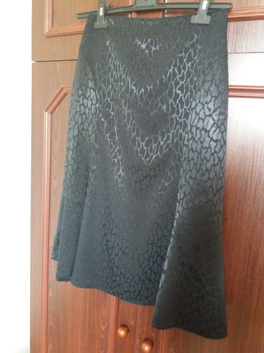 Женская юбочка черная в принт