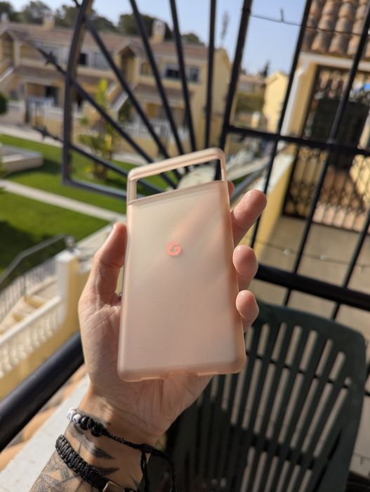 Google Pixel 6 original fabric case (cotton candy)