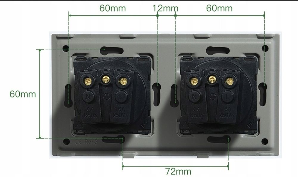 Podwójne gniazdko elektryczne
