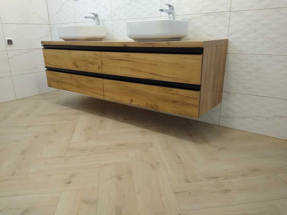 Szafka-pod-umywalkę-nablatową- meble łazienkowe na wymiar
