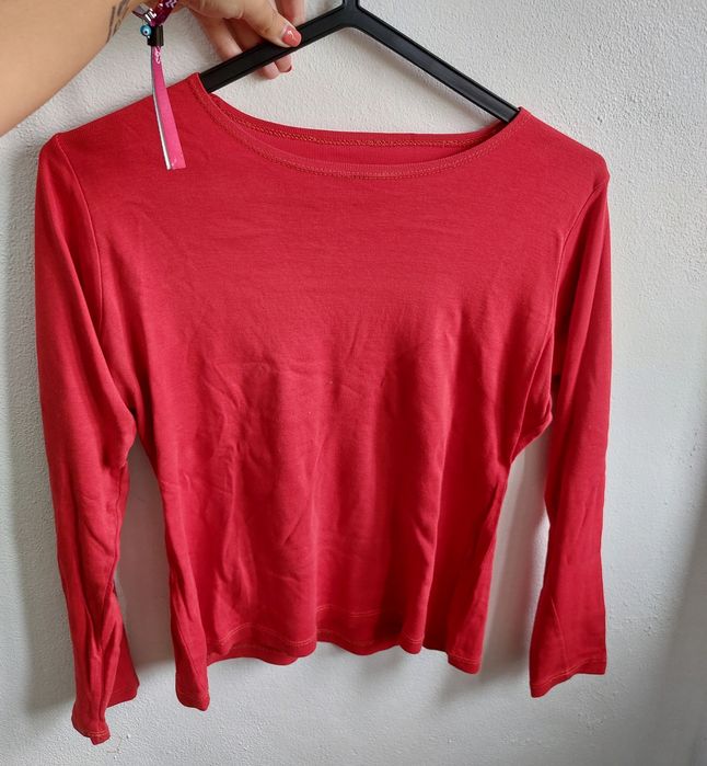 Camisola de manga comprida vermelha, tamanho M/L64284199363075123