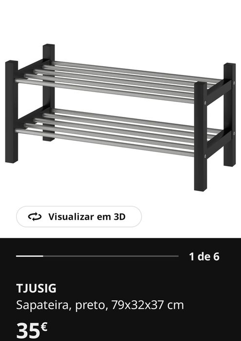 Sapateira Tjusig IKEA nova