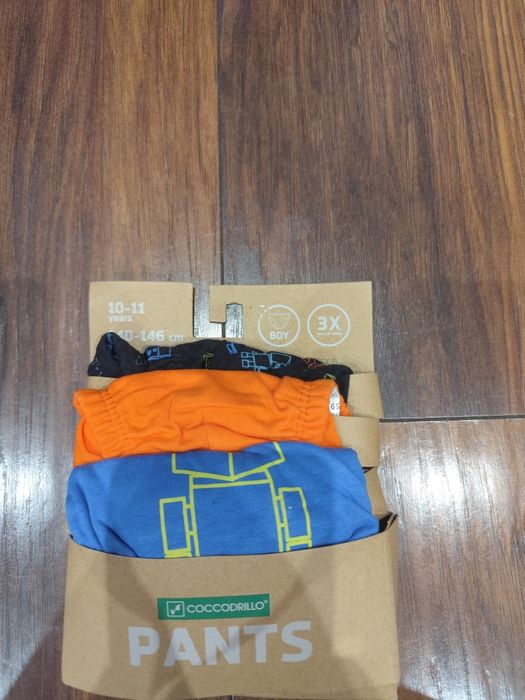 Nowe majtki chłopięce 3pak coccodrillo r. 140/146 na 10-11 lat