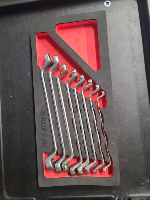 Jogo de chaves de luneta para carro de ferramenta