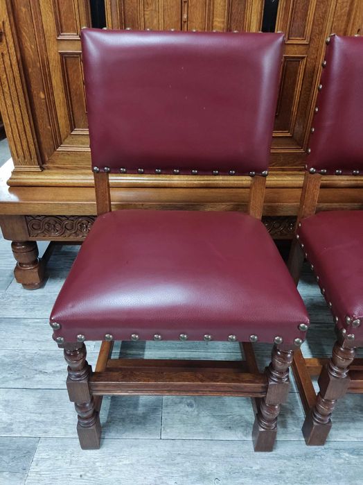 ... 6 Stylowych Tapicerowanych Krzeseł / Flamandzkie ...