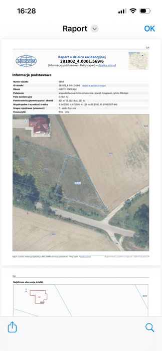 Działka budowlana Mikołajki - Widok 2