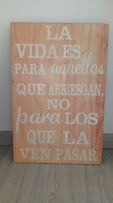 Quadro parede com mensagem