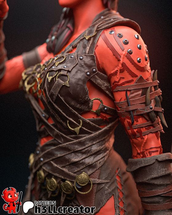 Karlach (Baldur's Gate 3)od h3ll creator - figurka druk 3d z żywicy