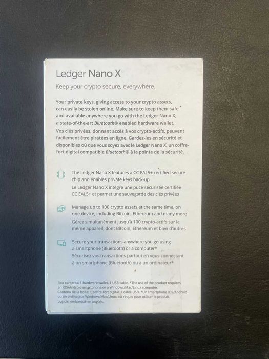 Ledger Nano X - Carteira Fisica de Criptomoedas