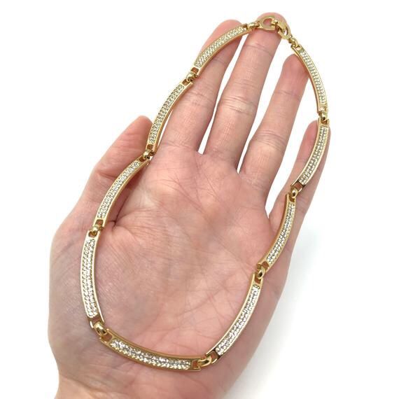 Christian Dior Винтаж 1980 Rhinestone Necklace КРИСТИАН ДИОР ожерелье