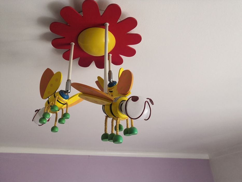 Candeeiro Criança - Flor com abelhas