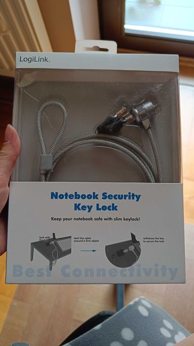 Linka zabezpieczająca do laptopa LogiLink Notebook security key lock