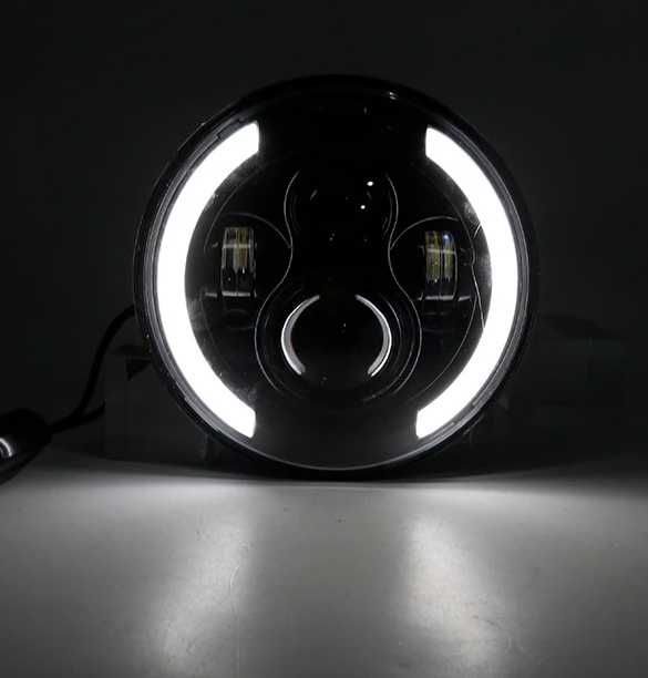 Фара 7"  LED Н4 Планета Юпитер ВАЗ ГАЗ УАЗ ЗАЗ