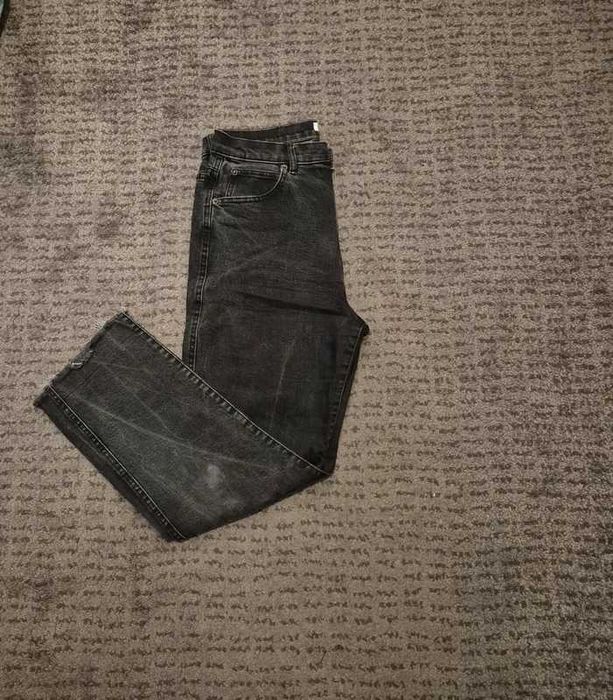 spodnie damskie czarne szare jeansy pull & bear 40 L