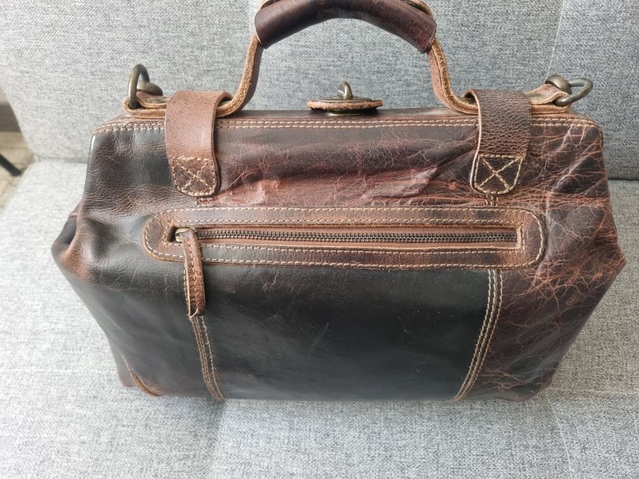 Bolsa Kalahari  LS-34 doctor's case em pele para material fotográfico