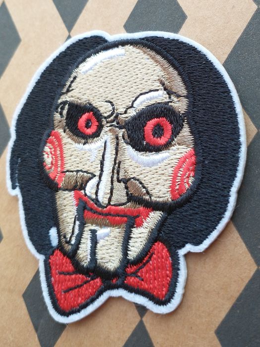 naszywka Saw Piła Jigsaw horror naprasowanka halloween