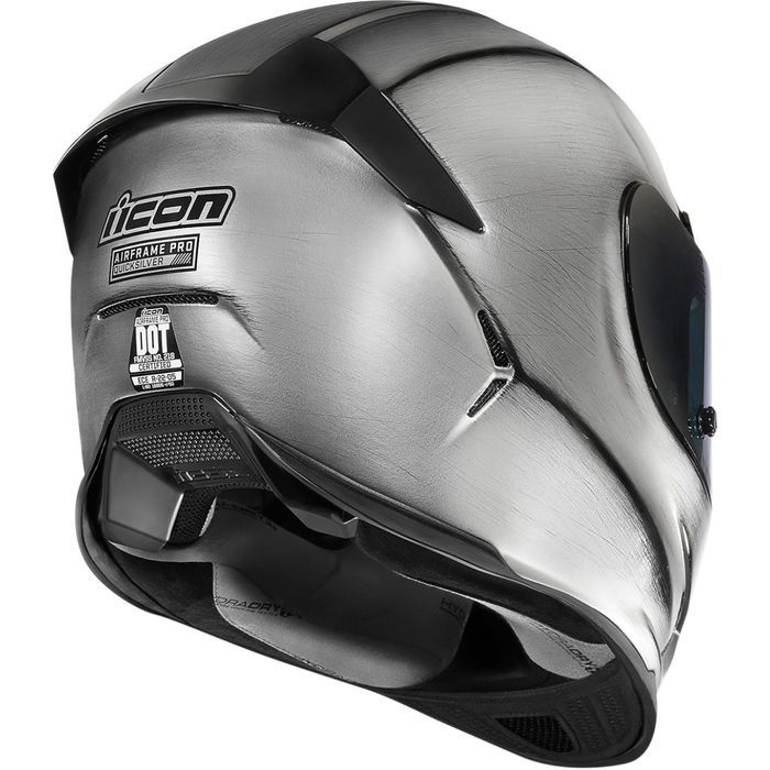 capacetes icon airframe pro quicksilver silver/black medium