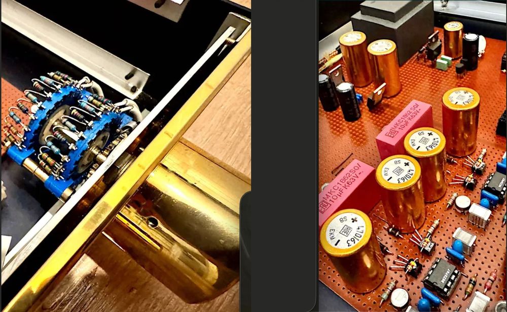 Przedwzmacniacz z Restek Drabinka rezystorowa Op-ampy Preamplifier Pre