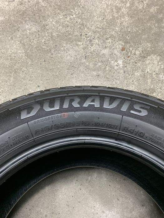 2x Opony Bridgestone 215/65 R15c 104/102t Duravis