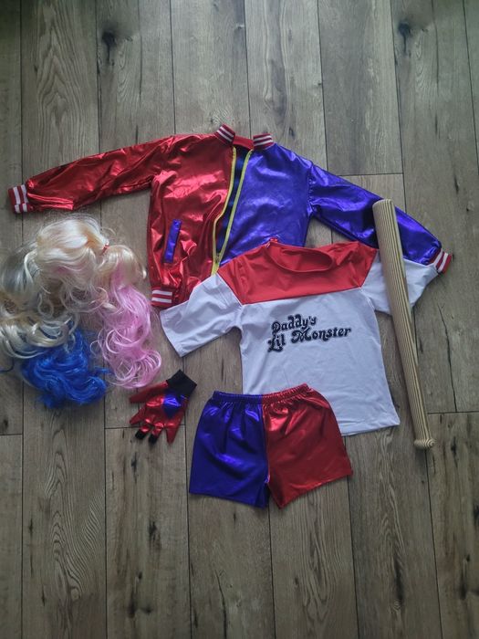 Strój przebranie  HARLEY QUEEN rozmiar 134